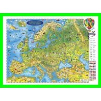 Harta Europei pentru copii 600x470mm