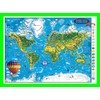 Harta Lumii pentru copii (proiectie 3D) in franceza 1000x700mm