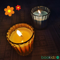 Lumanare in pahar de sticla Lamaita, ca. 6 x 5, 7 cm, 4 culori disponibile