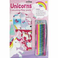 Pachet de colorat cu stickere Unicorns