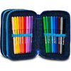 Penar Echipat Mitama TRIPLO ABSTRACT galben/albastru cu continut super FLUO 48 piese