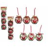 Decoratiuni de Craciun - mini coronite - 3 bucati/set - 8cm