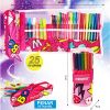 Super Set Mitama Roll-up + Penar detasabil BOOM MAGENTA 25 piece: 10 pixuri, 8 markere, 7 lipici