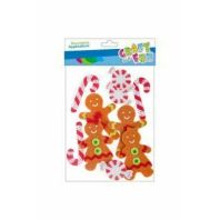 Art&Craft Aplicatii decorative Craciun - Omuleti de turta dulce