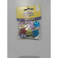 Art & Craft Decoratiuni floare cu sclipici