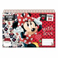 Caiet de schite A4, Minnie Mouse,  30 de file
