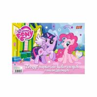 Caiet hartie colorata My Little Pony A4 - 10 file colorate autoadezive