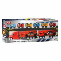 Camion cu FRICTIUNE si 6 masinute, 70X10X28CM LUNA