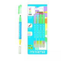 Carioci colorate Mitama cu doua capete 4 buc, PASTEL