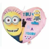 Despicable me minions Perna in forma de inima roz inchis