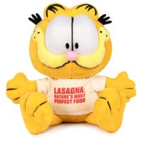 Jucarie de Plus Garfield in tricou Lasagna: Nature's Most Perfect Food 20cm