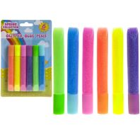 Lipici cu sclipici in forma de carioci 6 culori