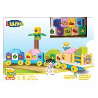 LUNA BLOCKS Trenul cu fructe 47X30X9CM SET 54 piese