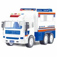 Masina de politie cu frictiune cu sunete si lumini, Luna