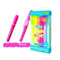 Mini Markere Mitama cu doua capete culoare+sters 6 buc