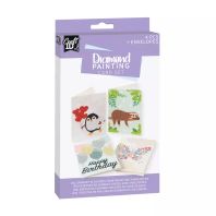 Pictura cu Diamante Set 4 Felicitari 18.1x13 cm