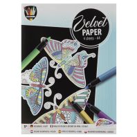 Plansa artistica de colorat catifelata Fluturi/Inimioara/Unicorn/Inima A4