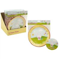 Set 12 farfurii de carton