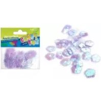 Set creativ - Aplicatii Floricele fluorescente - 2 gr