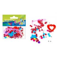 Set creativ - Mix colorat de Margele Inimioara si Fluturas