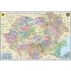 Romania si Republica Moldova. Harta administrativa (proiectie 3D) 1400x1000mm