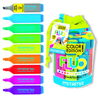 Set 9 + 1 Markere Mitama, 5mm, Fluorescent, 9 culori + 1 efect de creion