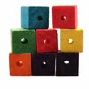 Set creativ - Betisoare rotunde si Cuburi din lemn, colorate, 60 piese