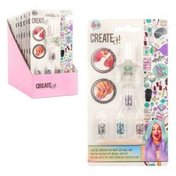 Set de arta pentru fetite  Kit pentru unghii- Oja si sclipici 4 culori
