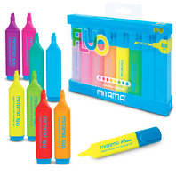 Set Super Markere Mitama Colorate Fluorescente 2-5mm 8 buc