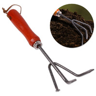 Unealta pentru gradinarit Grebla cu maner de lemn 29cm