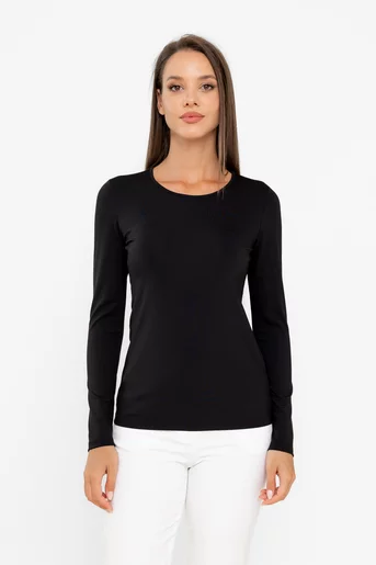 Bluză basic neagră B4533
