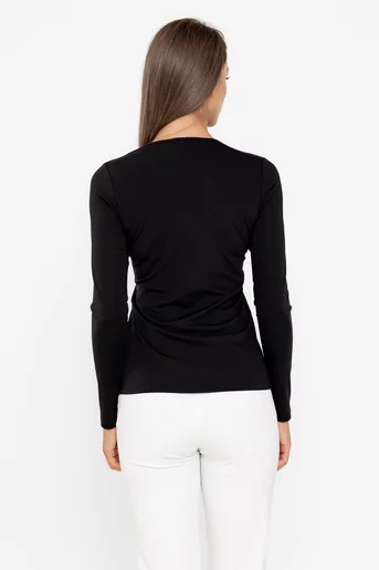Bluză basic neagră B4533