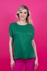 Bluza casual cu taieturi laterale verde  B4313 thumbnail picture - 