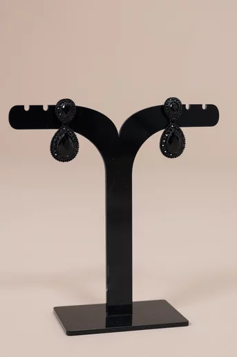 Cercei eleganti negri A10186