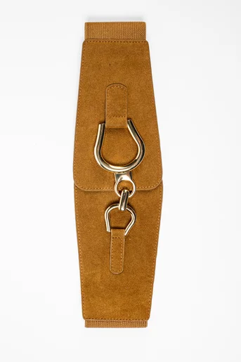 Curea elastică lată mocha C160803