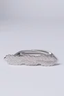 Curea metalica argintie cu catarama frunze A10108 thumbnail picture - 