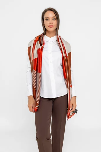 Eșarfă maxi satinată EGK0805