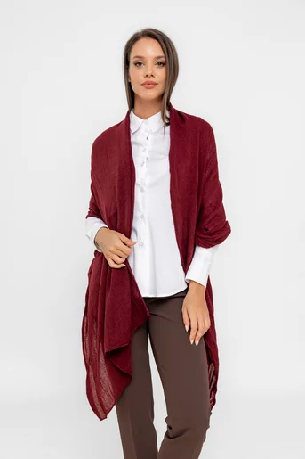 Eșarfă maxi uni burgundy EGK0806