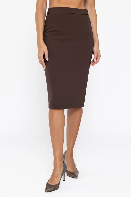 Fustă Caramel conică maro  F3511 thumbnail picture - 