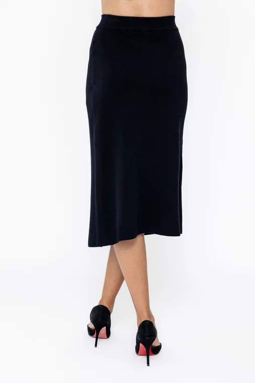 Fustă midi din tricot suprapusă FDP1003 thumbnail picture - 