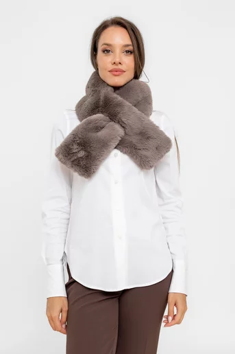 Guler blană artificială gri EGK0801