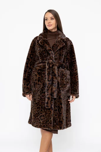 Jachetă blană cu guler crestat JDP1007