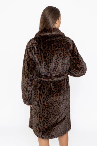 Jachetă blană cu guler crestat JDP1007