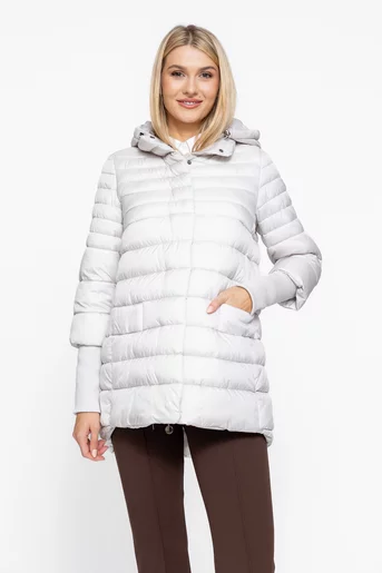 Jacheta ivory cu mâneci tricotate JKI1001