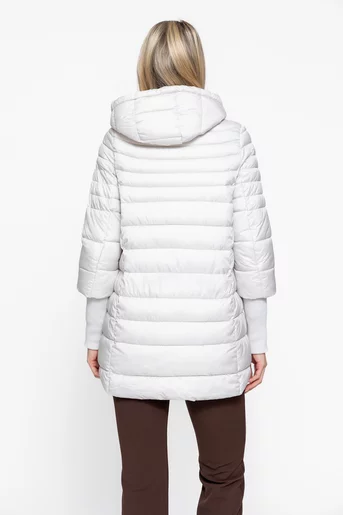 Jacheta ivory cu mâneci tricotate JKI1001