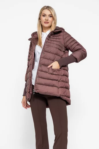 Jacheta maro cu mâneci tricotate JKI1001