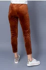 Pantaloni casual catifea plusata maro P2313 thumbnail picture - 