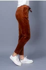 Pantaloni casual catifea plusata maro P2313 thumbnail picture - 