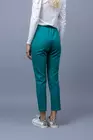 Pantaloni casual cu elastic si snur verde  inchis  P2305 thumbnail picture - 