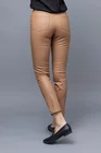 Pantaloni piele ecologica cu buzunare aplicate camel P2310 thumbnail picture - 